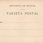 BOLIVIA MAPIRI PLACA DEL PUEBLE ANTIQUE POSTCARD