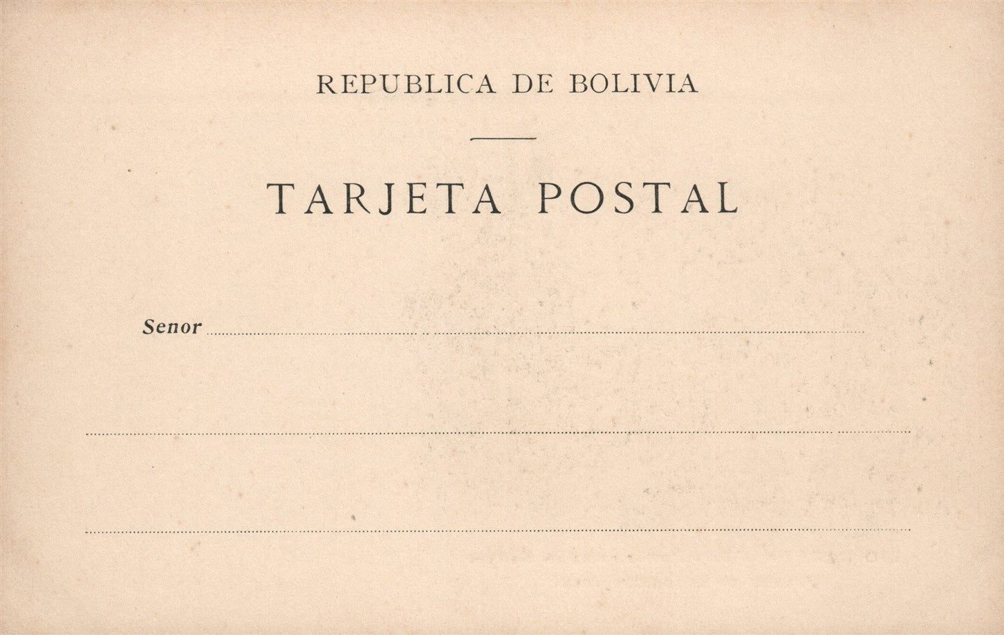 BOLIVIA MADERA EXPORTACION GOMA PASCANO EL SALTO CIRAO-BRAZIL ANTIQUE POSTCARD