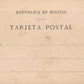 BOLIVIA RIO MADERA EXPORTACION GOMA CACHUELA RIBERAO ANTIQUE POSTCARD
