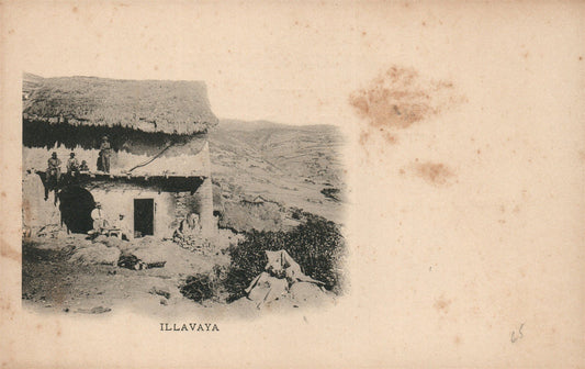 BOLIVIA ILLAVAYA ANTIQUE POSTCARD