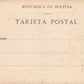 BOLIVIA DE LA PAZ EL CORIOCO ANTIQUE POSTCARD