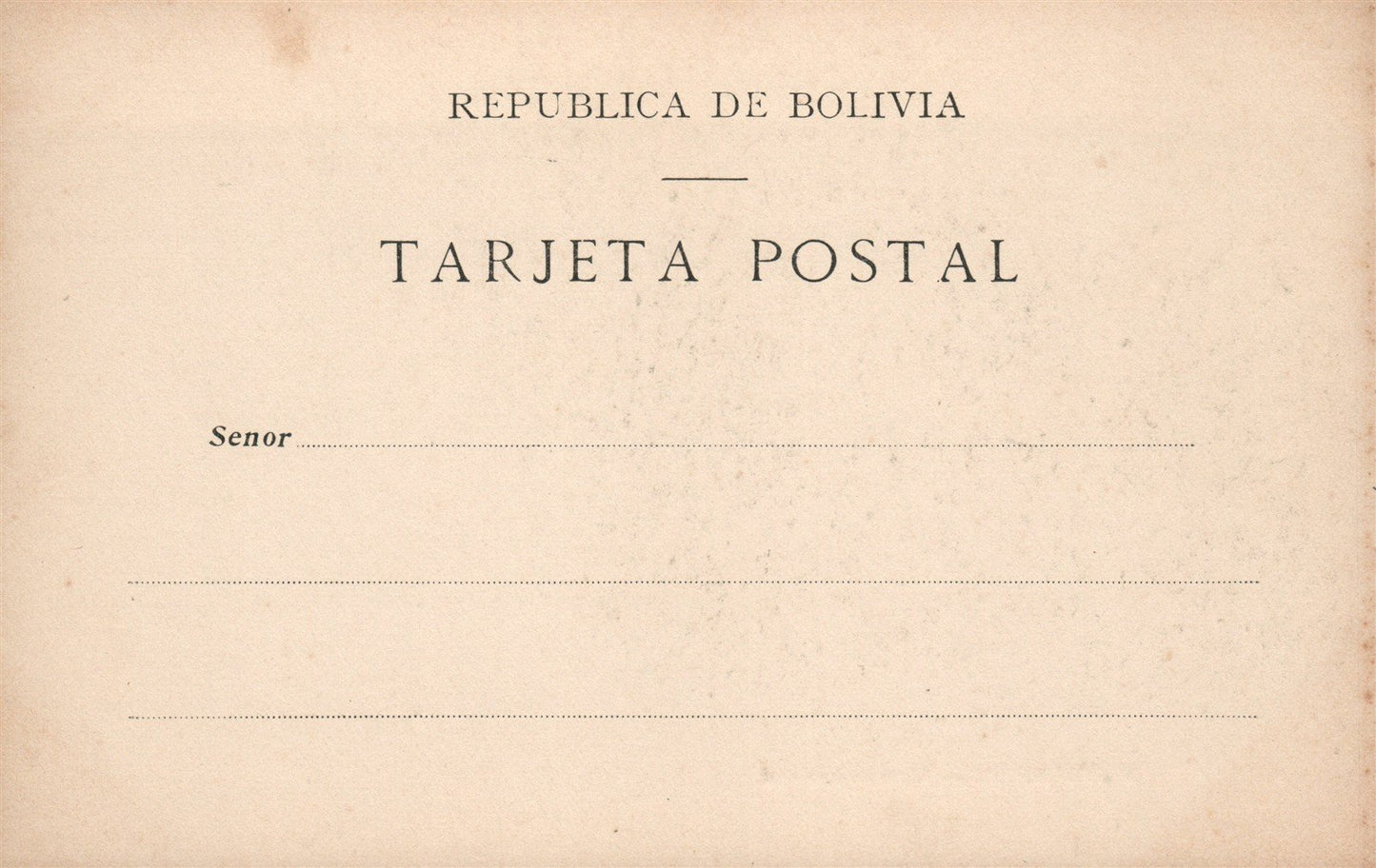 BOLIVIA RIO MAPIRI UNA ENCANADA ANTIQUE POSTCARD