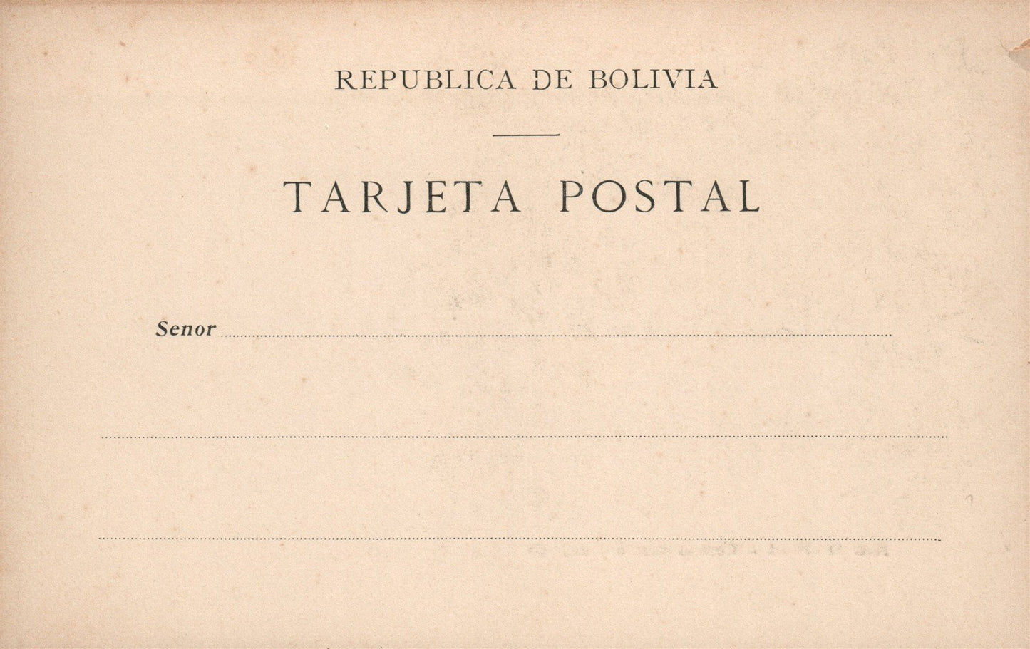 BOLIVIA RIO MAPIRI COMPOSTURA DEL CAYAPO ANTIQUE POSTCARD