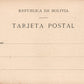 BOLIVIA RIO BENI CACHUELA ESPERANZA TRANSPORTE DE LA GOMA ANTIQUE POSTCARD