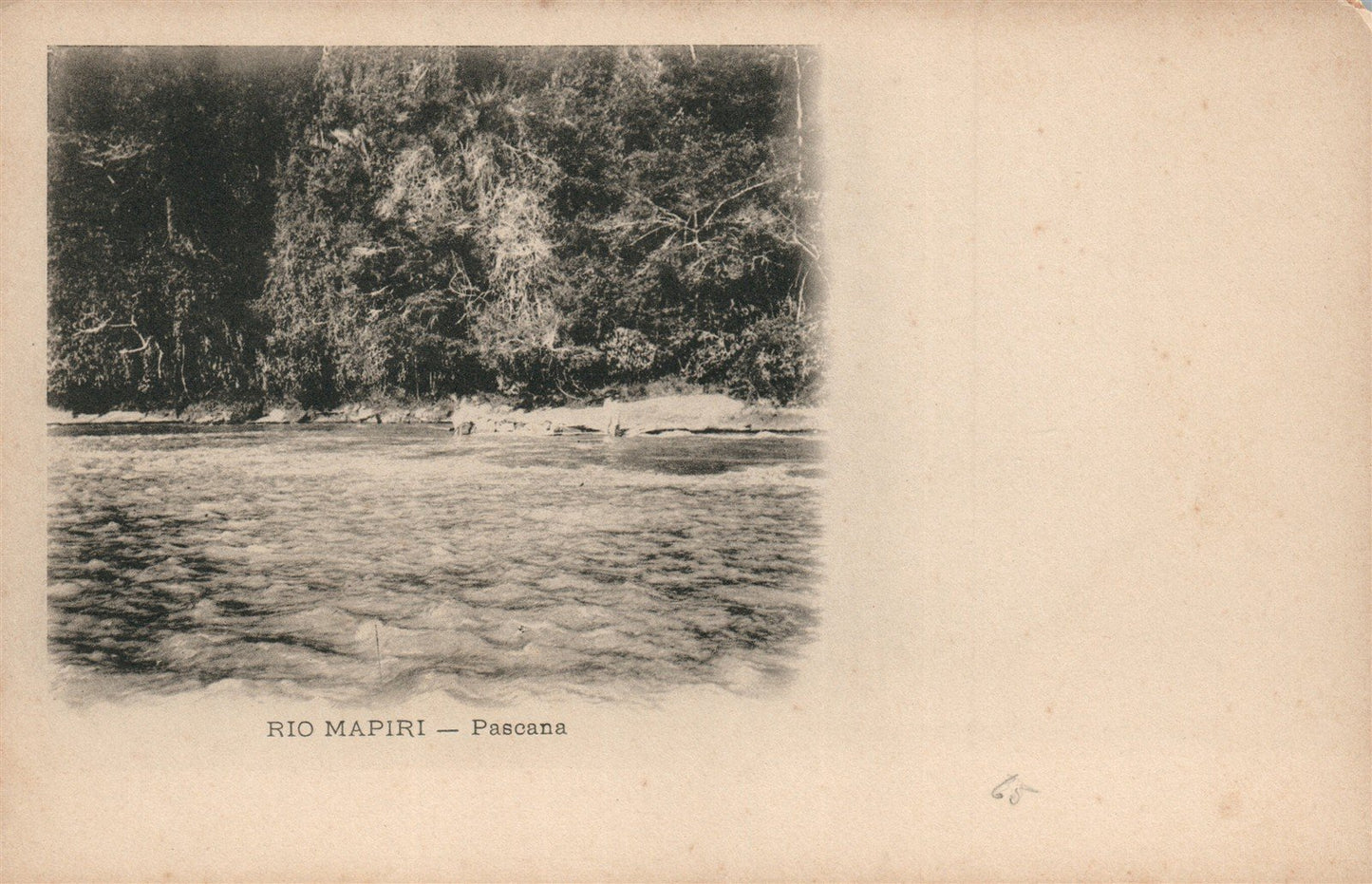 BOLIVIA RIO MAPIRI PASCANA ANTIQUE POSTCARD