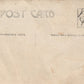 GROUP OF PEOPLE w/ KANUN TRUMPET ANTIQUE REAL PHOTO POSTCARD RPPC