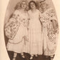 THREE WELL DRESSED LADIES ANTIQUE REAL PHOTO POSTCARD RPPC