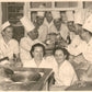 GROUP OF COOKS ANTIQUE REAL PHOTO POSTCARD RPPC