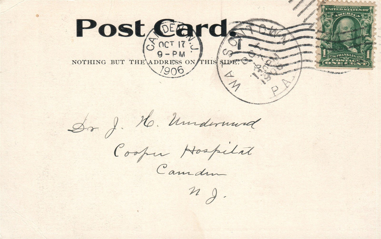 WOMEN'S SUFFRAGIST FRANCES WILLARD ANTIQUE POSTCARD