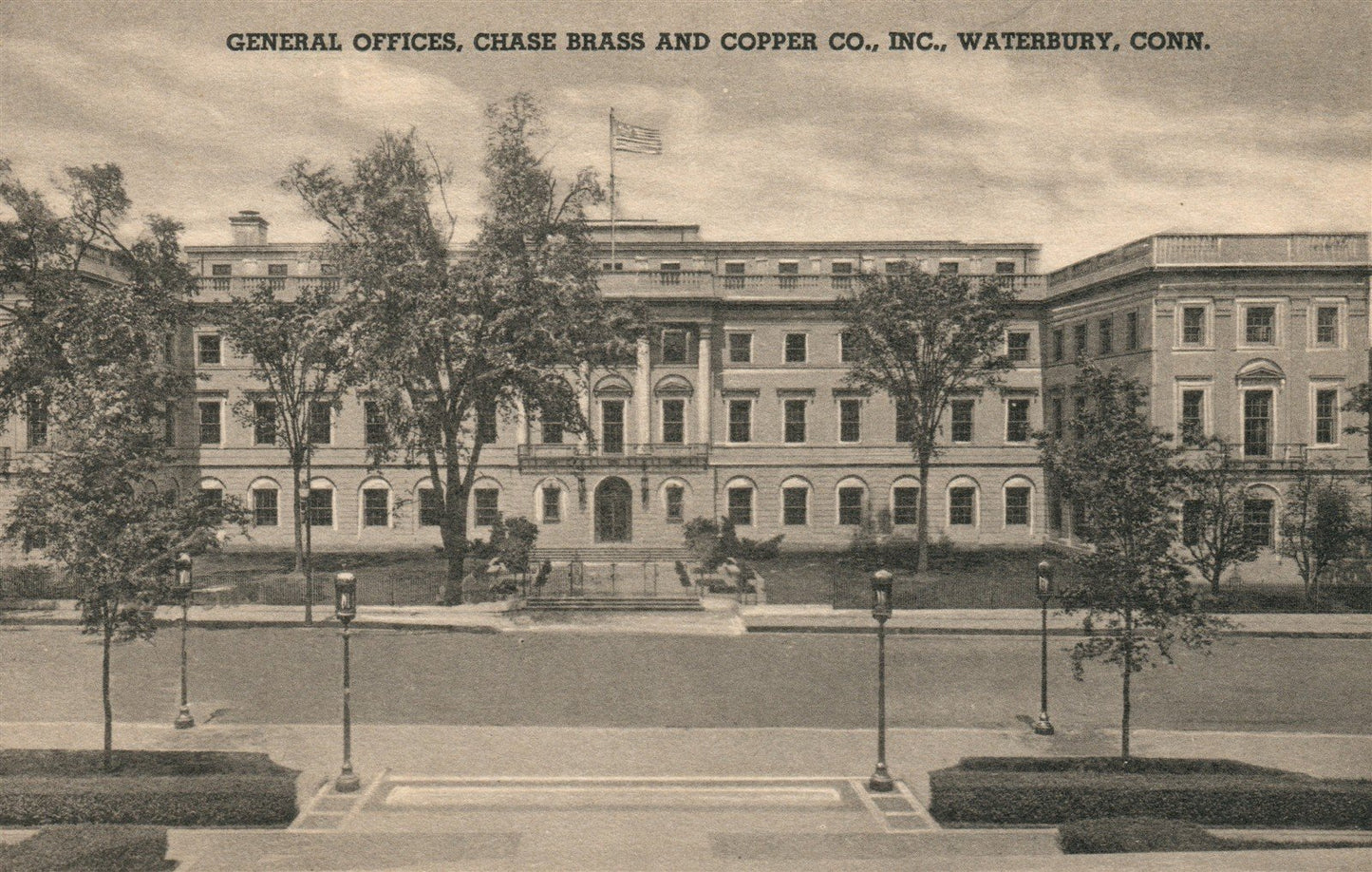 WATERBURY CT CHASE BRASS & COPPER CO. INC. ANTIQUE POSTCARD