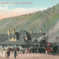 SALIDA CO RAILROAD STATION RAILWAY DEPOT 1915 ANTIQUE POSTCARD