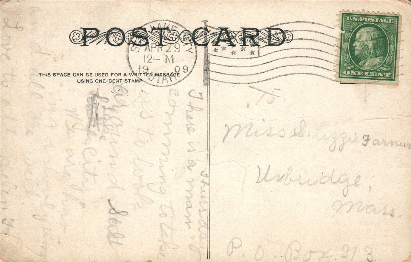 DENVER CO TEMPLE COURT BUILDING ANTIQUE POSTCARD