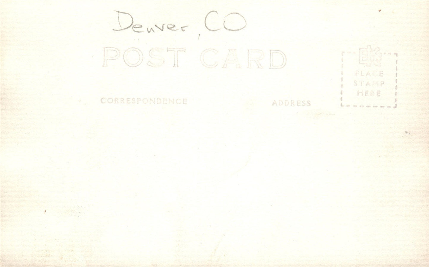 DENVER CO FITZSIMONS HOSPITAL GOLF COURSE ANTIQUE REAL PHOTO POSTCARD RPPC