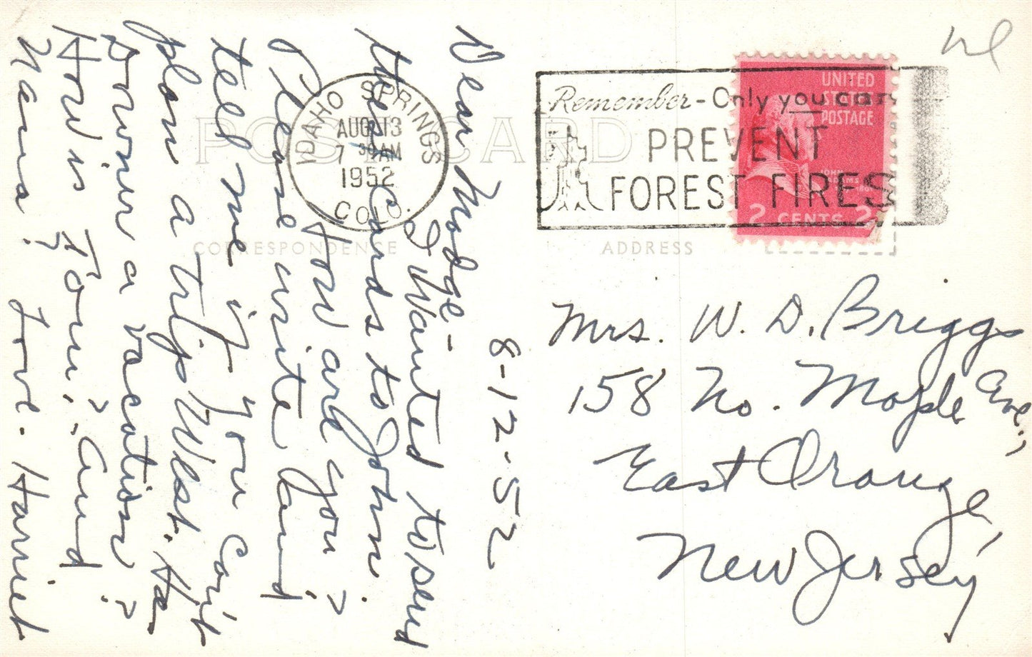 GEORGETOWN CO HOTEL DE PARIS VINTAGE REAL PHOTO POSTCARD RPPC