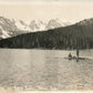 WARD CO FISHING ON LONG LAKE ANTIQUE REAL PHOTO POSTCARD RPPC