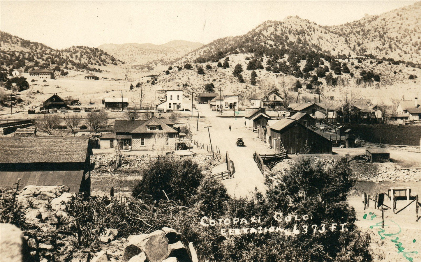 COTOPAXI CO ANTIQUE REAL PHOTO POSTCARD RPPC