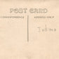 GARRETT IN BUTIER MILK PO ANTIQUE REAL PHOTO POSTCARD RPPC