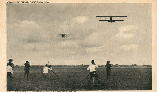 RANTOUL IL CHANUTE FIELD EARLY AVIATION ANTIQUE POSTCARD