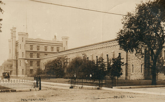 JOLIET IL PRISON PENITENTIARY ANTIQUE REAL PHOTO POSTCARD RPPC