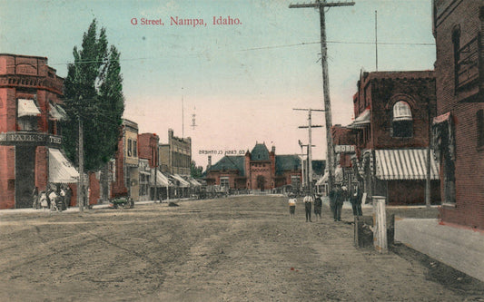 NAMPA ID O STREET ANTIQUE POSTCARD