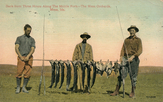 MESA ID FISHERMEN ANTIQUE POSTCARD