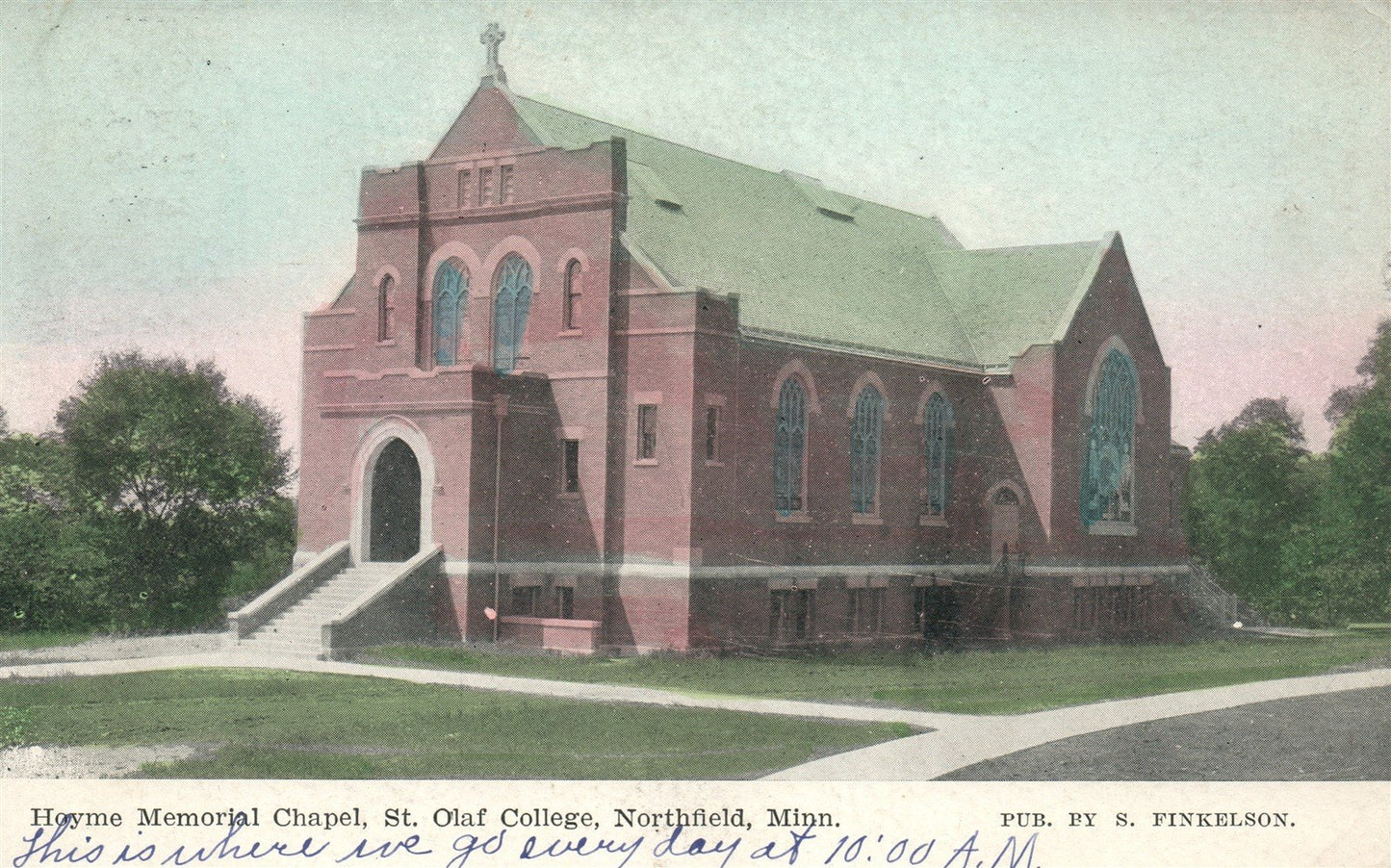 NORTHFIELD MN ST.OLAF COLLEGE ANTIQUE POSTCARD
