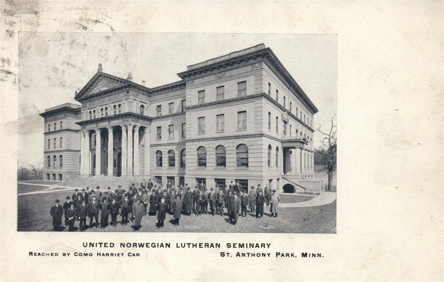 ST. ANTHONY PARK MN UNITED NORWEGIAN LUTHERAN SEMINARY ANTIQUE POSTCARD