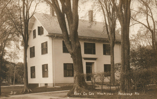 ROCKLAND ME HOSPITAL ANTIQUE REAL PHOTO POSTCARD RPPC