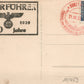 NAZIS PROPAGANDA 1939 VINTAGE POSTCARD w/ HITLER