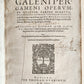 1571 MEDICAL TREATISE ILLUSTRATED antique 16th century FOLIO Epitome Galeni