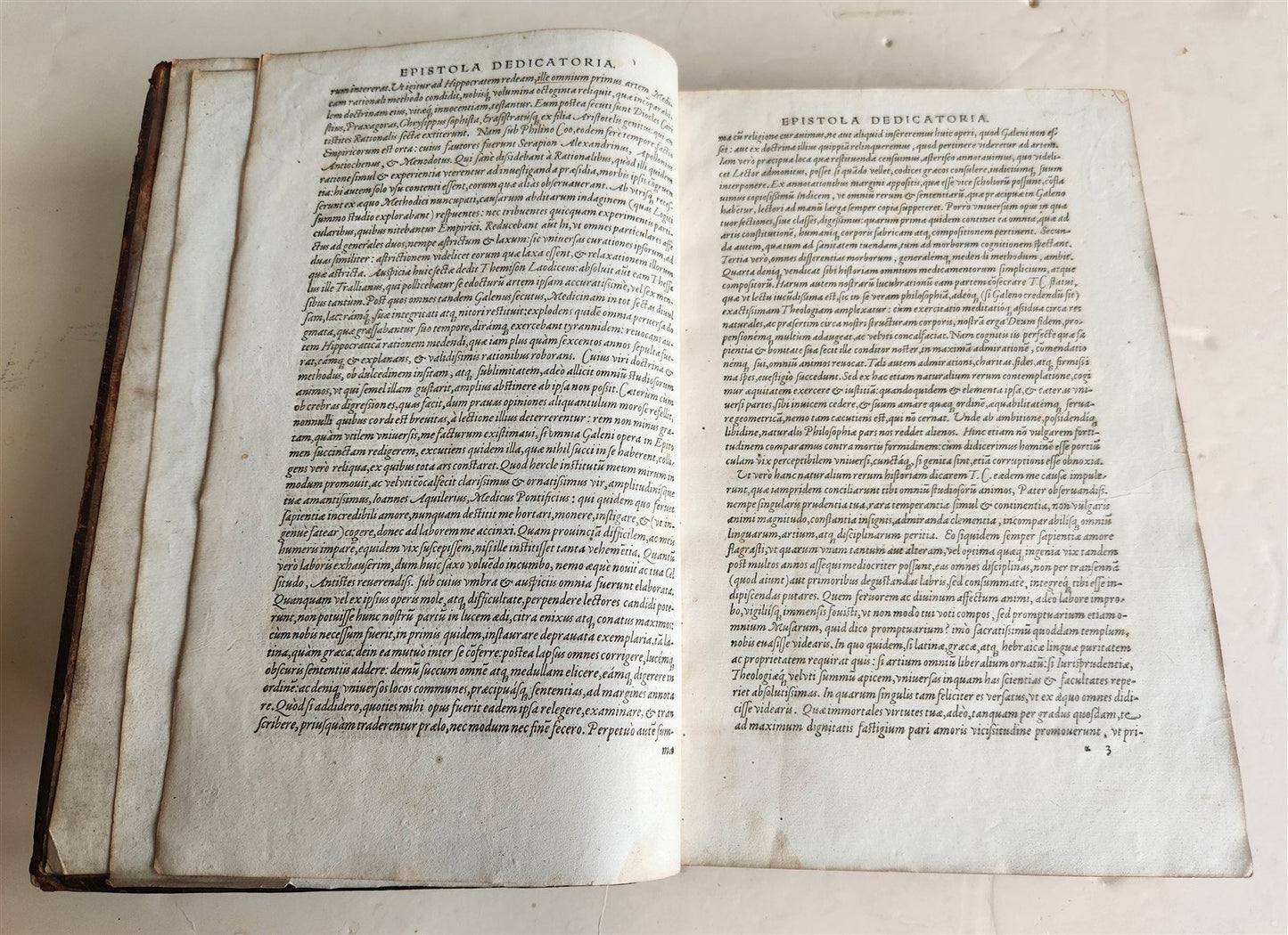 1571 MEDICAL TREATISE ILLUSTRATED antique 16th century FOLIO Epitome Galeni