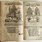 1584 GERMAN & ITALIAN HISTORICAL CHRONICLE ILLUSTRATED antique 16th cent. FOLIO