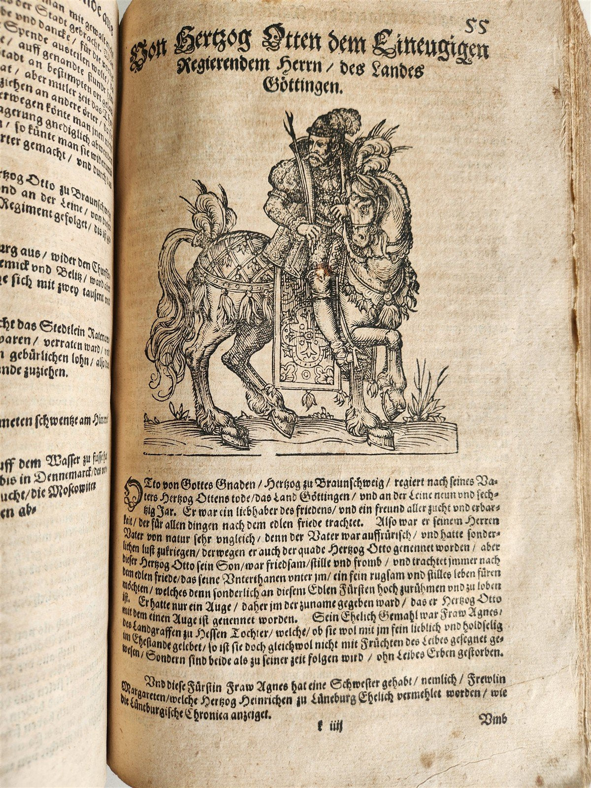 1584 GERMAN & ITALIAN HISTORICAL CHRONICLE ILLUSTRATED antique 16th cent. FOLIO