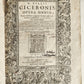 1588 CICERO antique 16th century Opera Omnia praeter hactenus vulgatam
