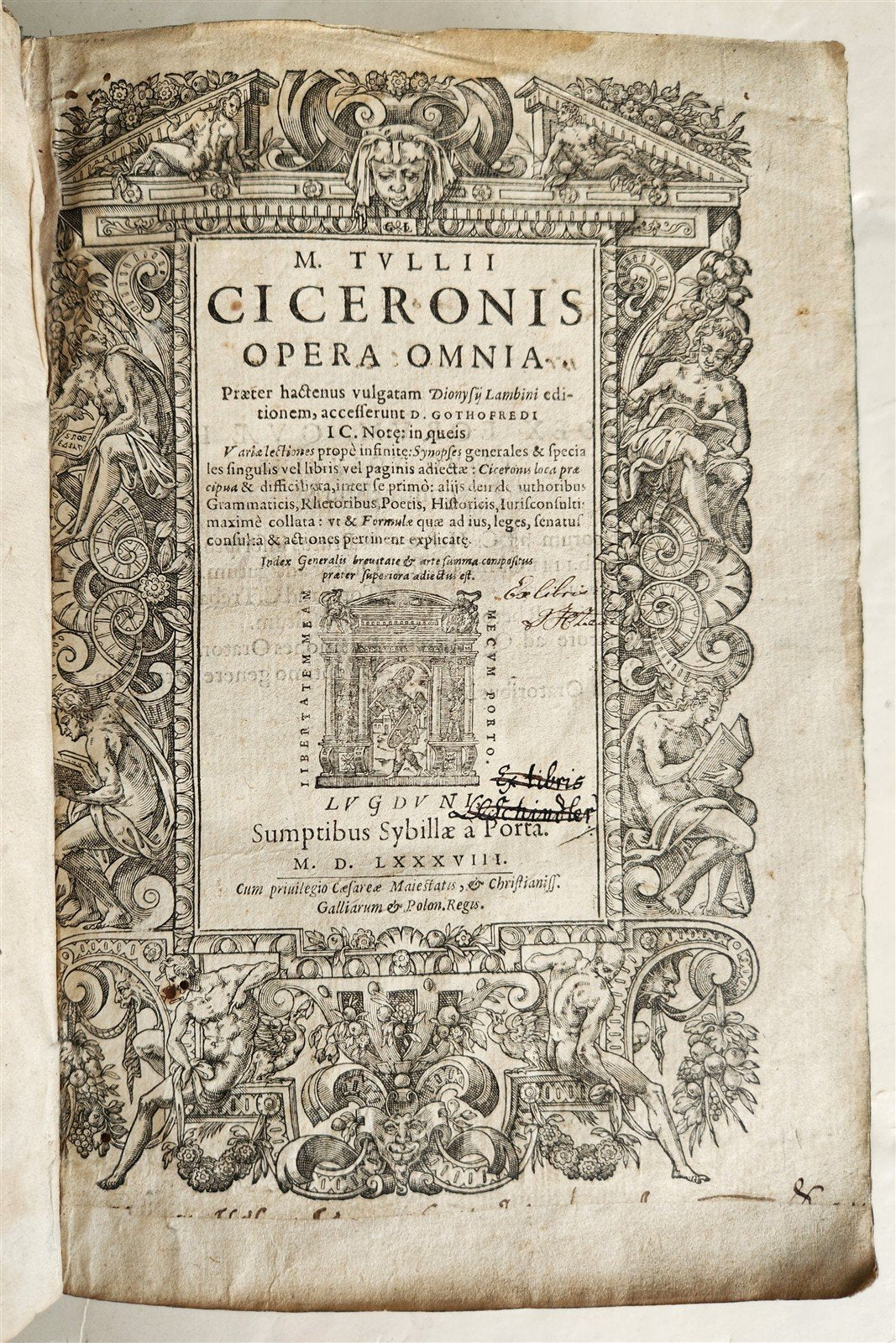 1588 CICERO antique 16th century Opera Omnia praeter hactenus vulgatam
