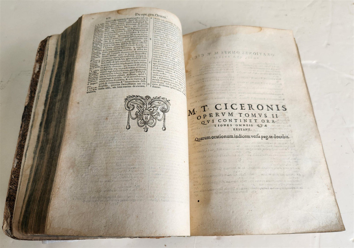 1588 CICERO antique 16th century Opera Omnia praeter hactenus vulgatam