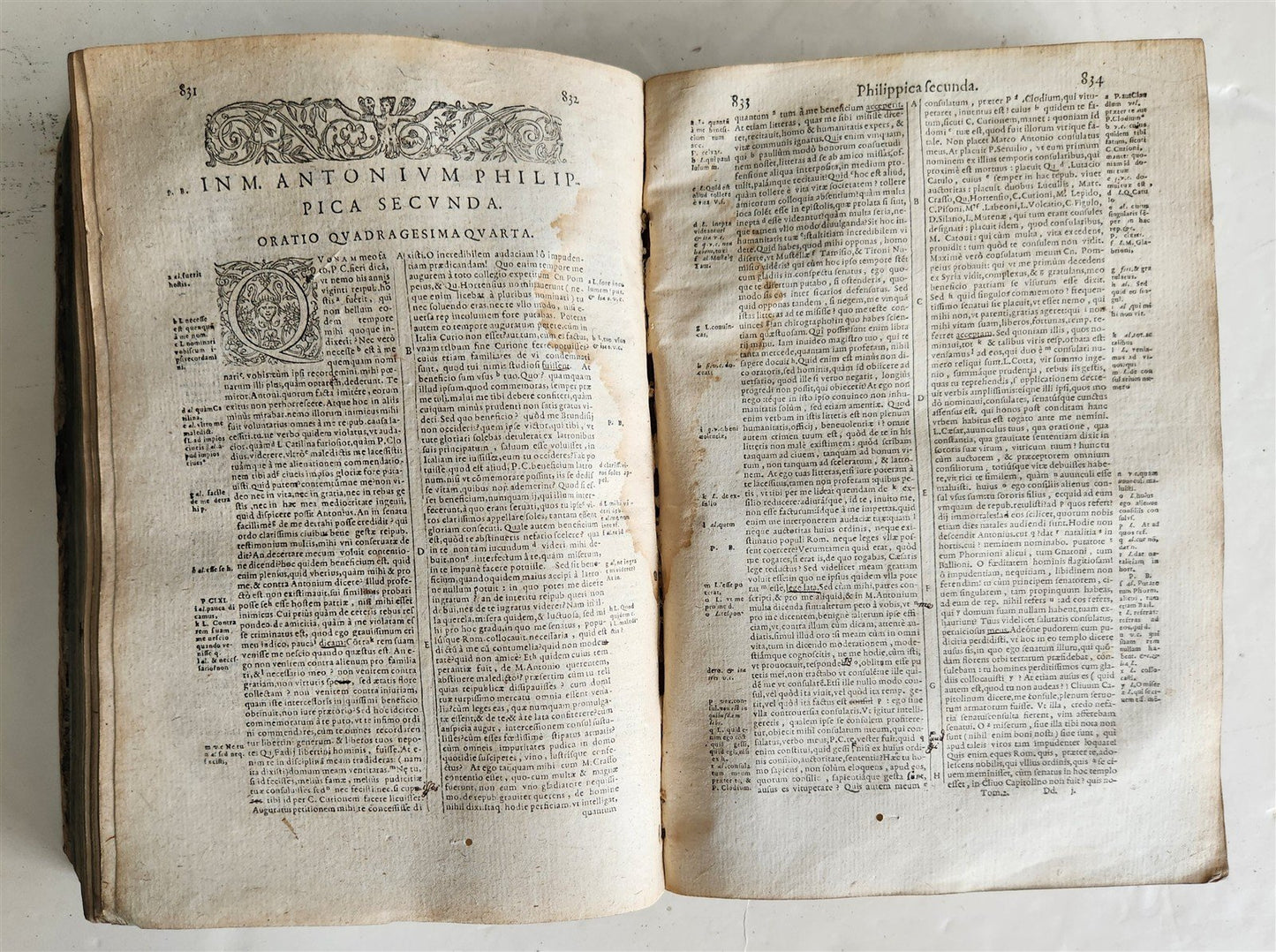 1588 CICERO antique 16th century Opera Omnia praeter hactenus vulgatam
