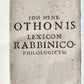 1675 Lexicon rabbinico- philologicum antique JUDAICA