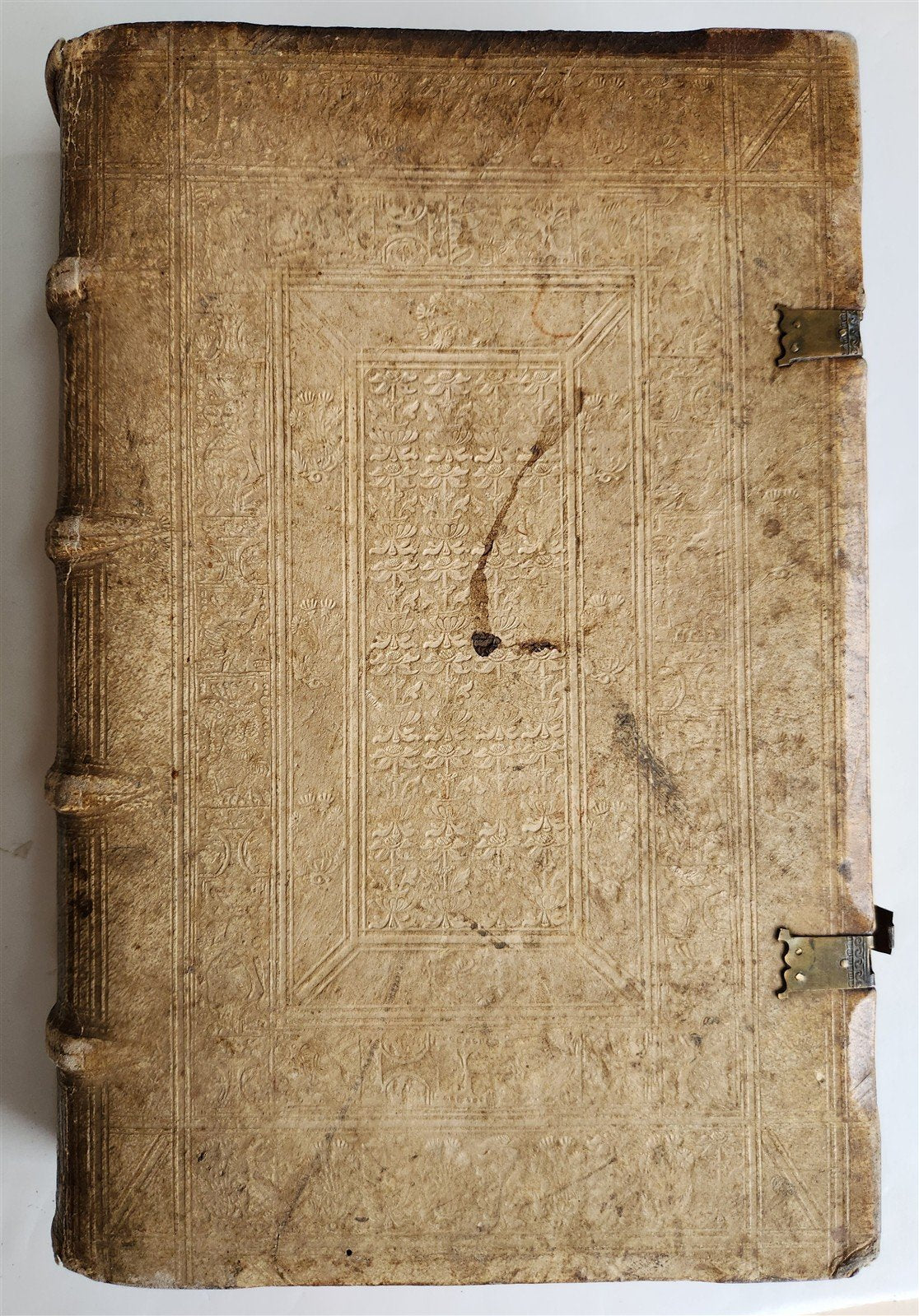1543 OPERA OMNIA by K. Schatzger antique PIGSKIN FOLIO signed by Bavarian Dukes
