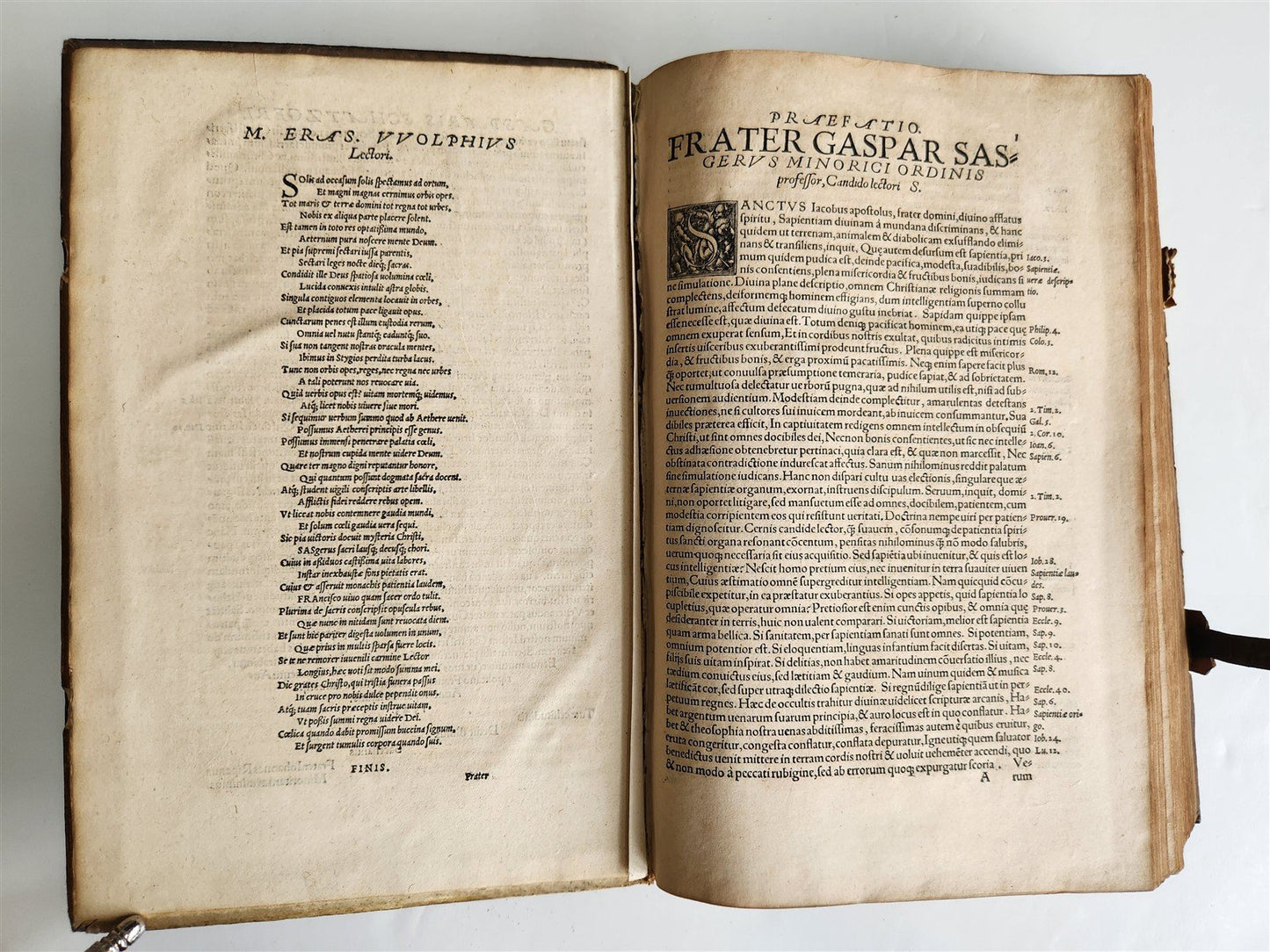 1543 OPERA OMNIA by K. Schatzger antique PIGSKIN FOLIO signed by Bavarian Dukes