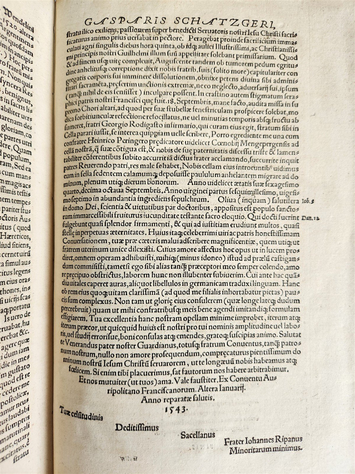 1543 OPERA OMNIA by K. Schatzger antique PIGSKIN FOLIO signed by Bavarian Dukes