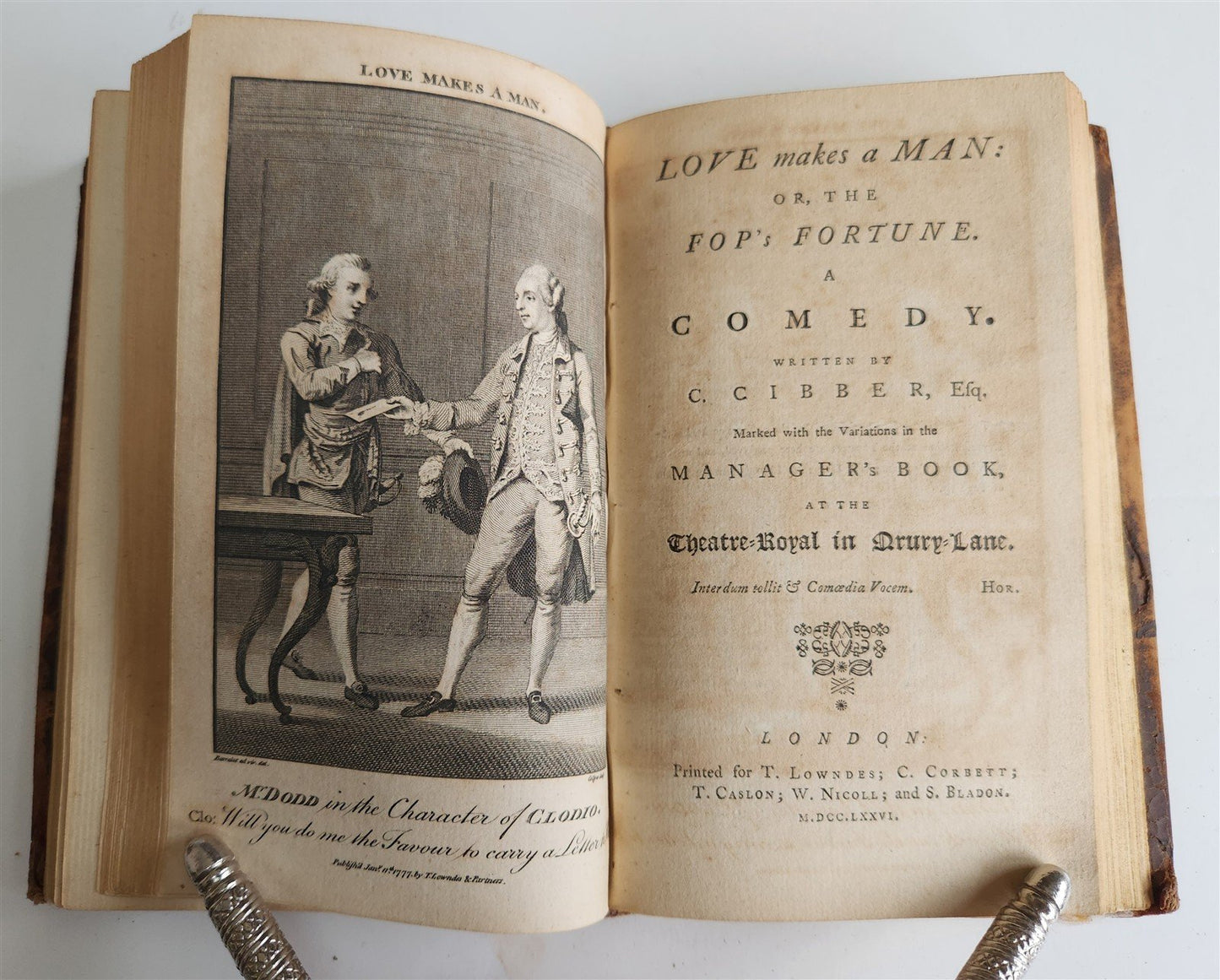 1780s BRITISH THEATRE PLAYS COMEDIES antique in ENGLISH illustrated THEATER