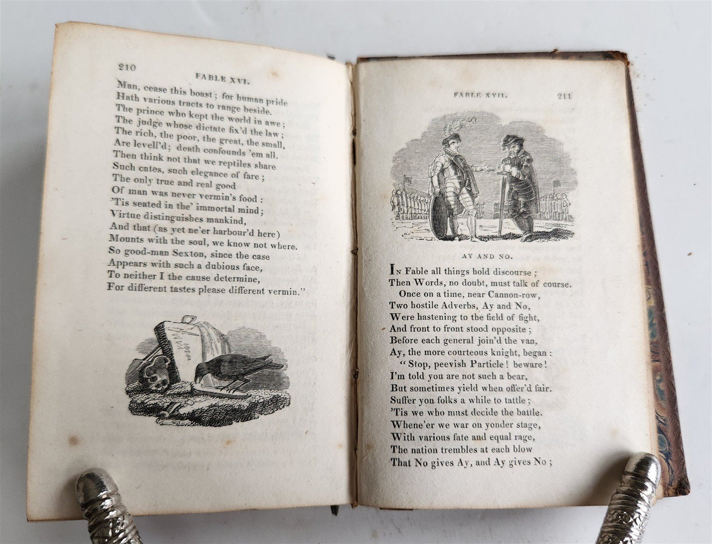 1820 FABLES by JOHN GAY antique in ENGLISH illustrated