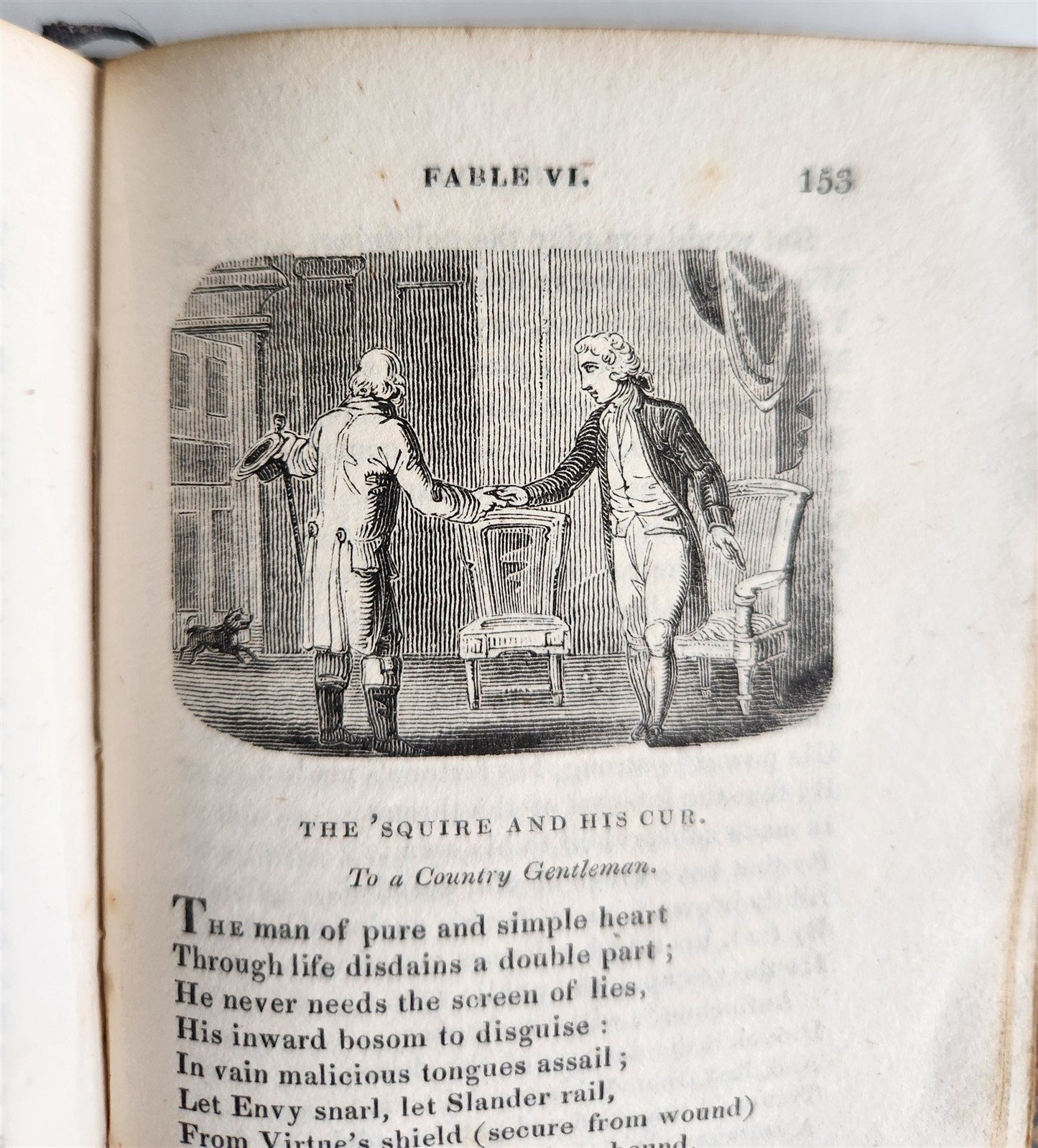 1820 FABLES by JOHN GAY antique in ENGLISH illustrated