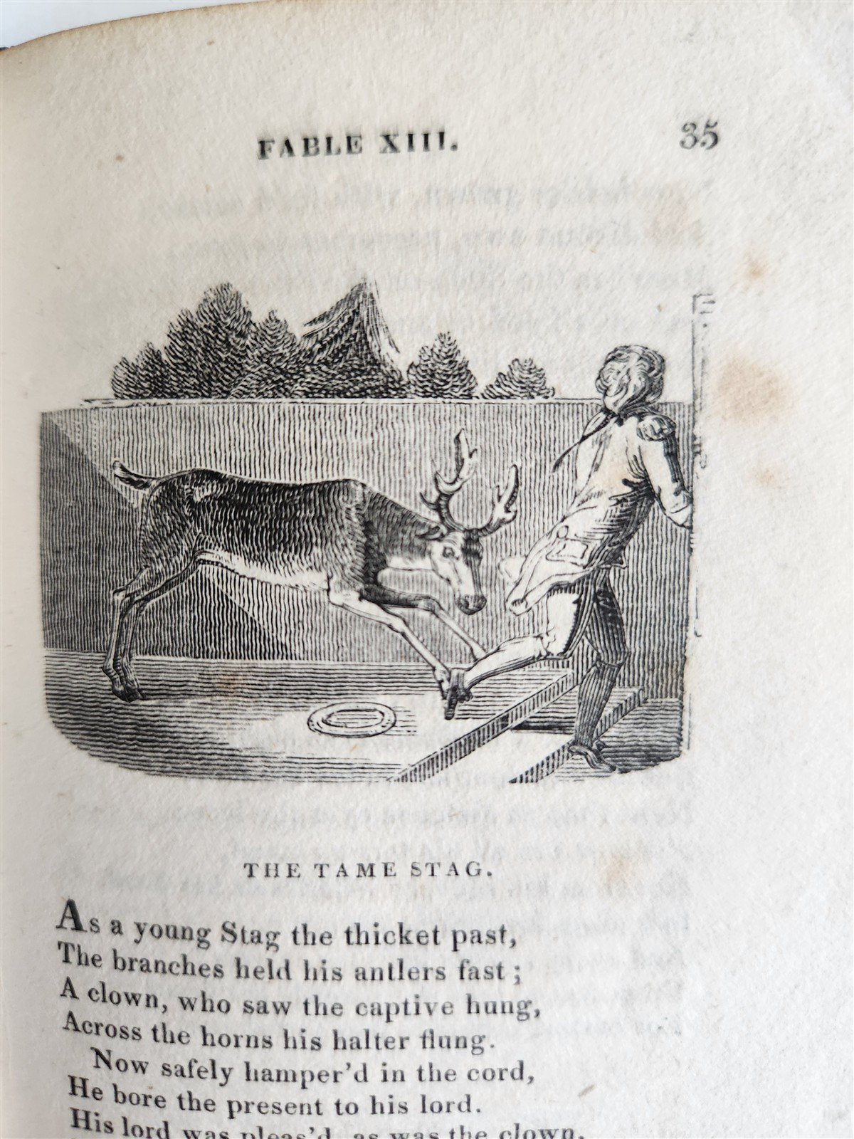 1820 FABLES by JOHN GAY antique in ENGLISH illustrated