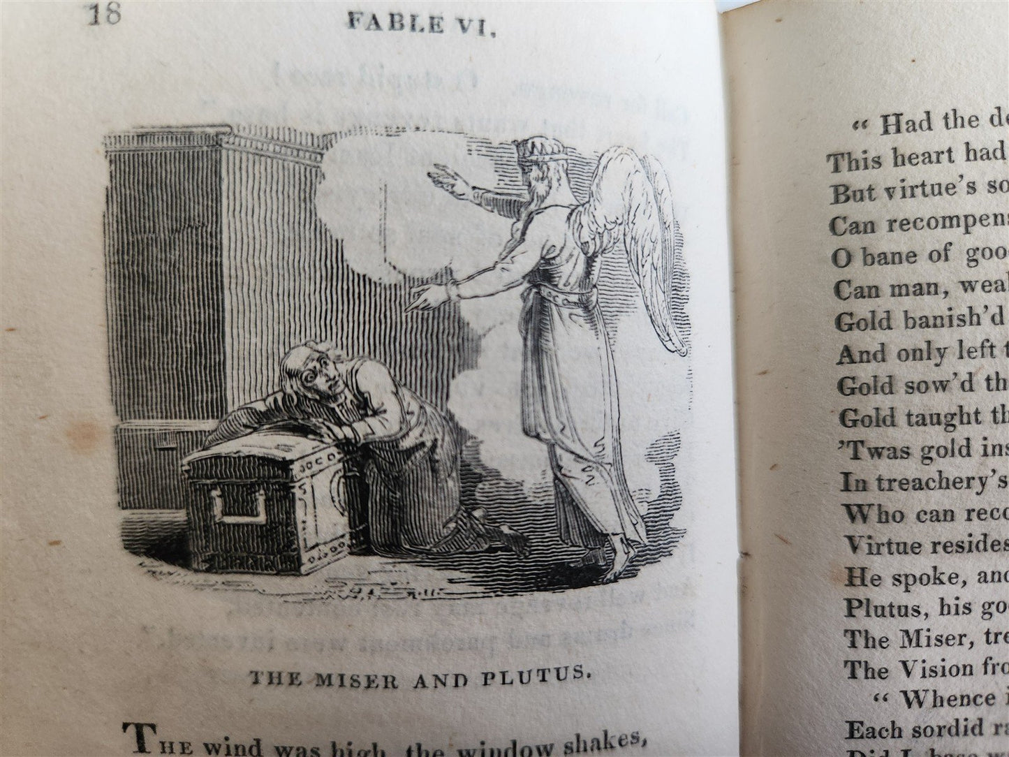 1820 FABLES by JOHN GAY antique in ENGLISH illustrated