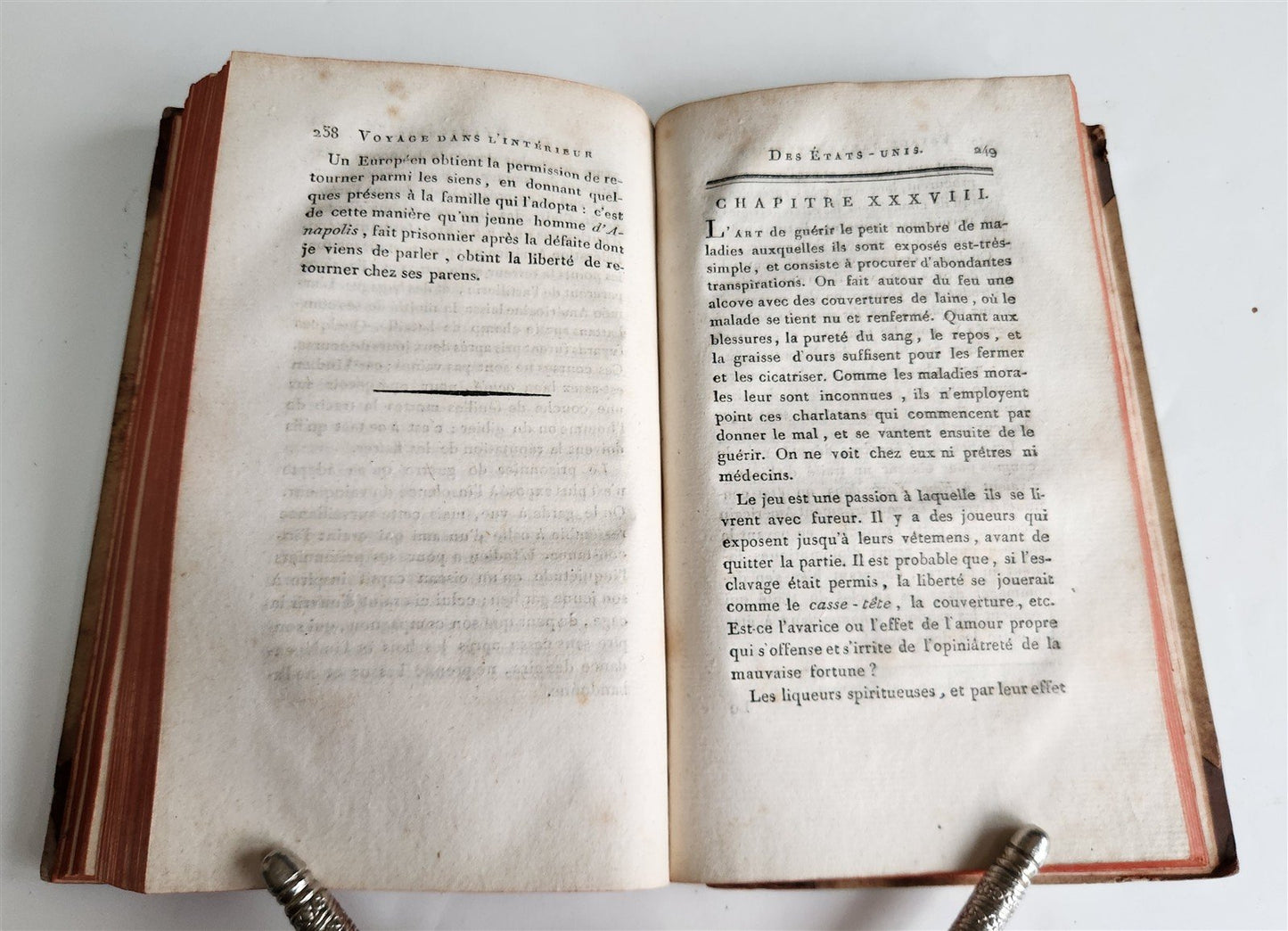1793 TRAVEL to AMERICA antique Voyage dans l’Interieur des Etats-Unis in FRENCH