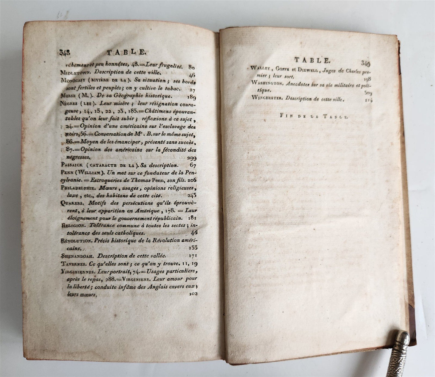 1793 TRAVEL to AMERICA antique Voyage dans l’Interieur des Etats-Unis in FRENCH