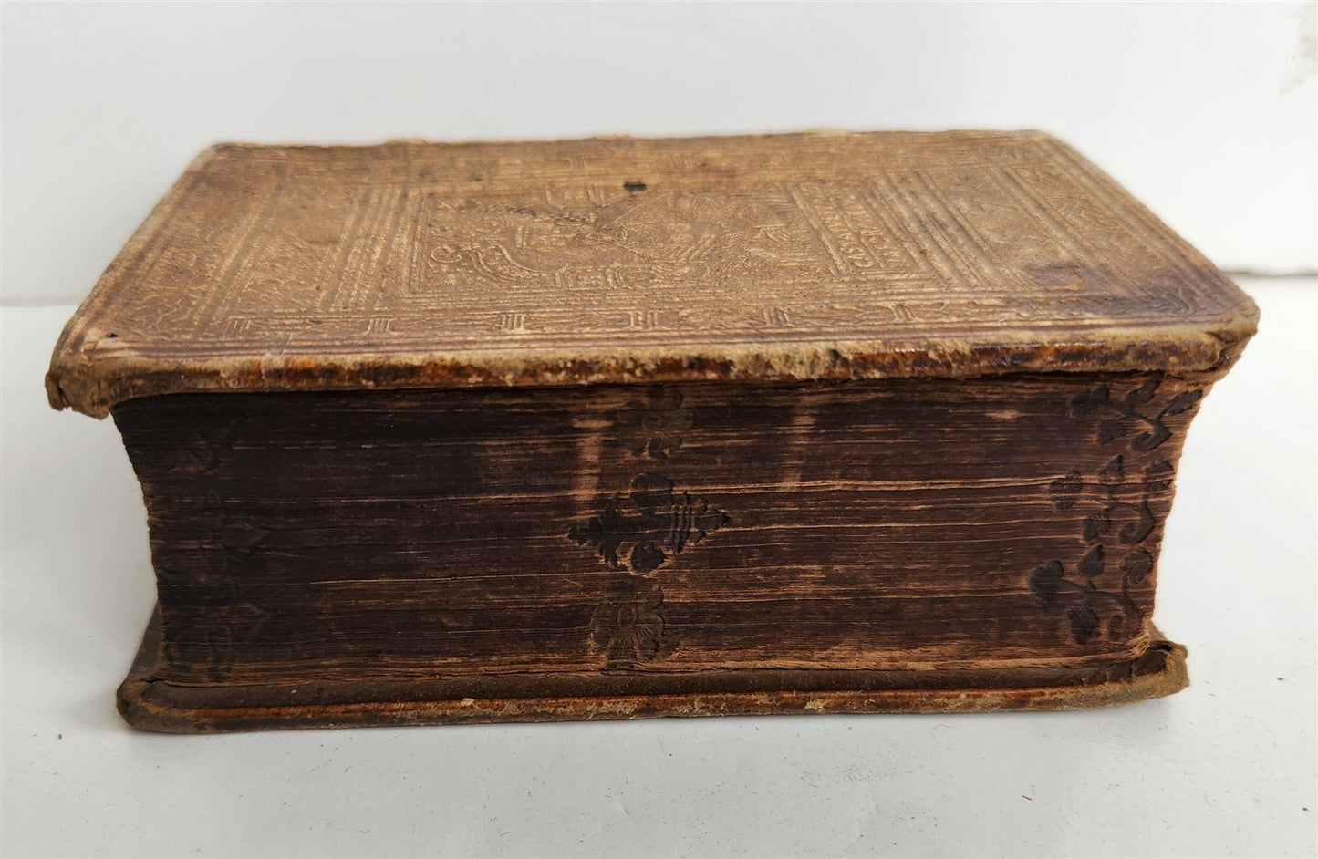 1566 PLUTARCH Parallel Lives of Illustrious Greeks & Romans ANTIQUE pigskin