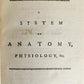 1791 System of Anatomy & Physiology ANTIQUE 3 vols. ILLUSTRATED